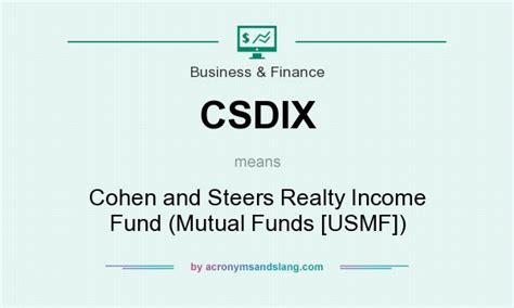 csdix fact sheet|cohen and steers realty fund.